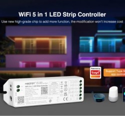 Controler Smart WI-FI RGB+CCT Tuya 15A