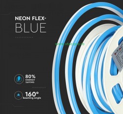 Neon flex albastru IP65