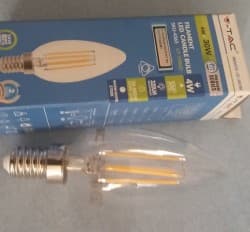 Bec led dimabil lumanare 4W