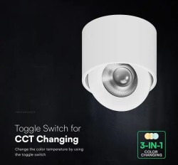 Spot aplicat orientabil led 12W CCT