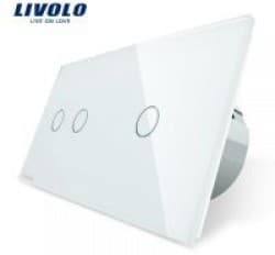 Intrerupatoare dublu + simplu Livolo WIFI