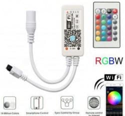 Controler Smart RGBW cu Wifi si telecomanda IR