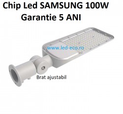 Lampa stradala led 100W brat ajustabil