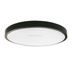 Plafoniera led 18W cu senzor rama neagra