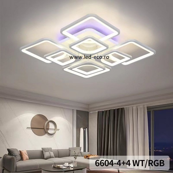 Lustra led 220W CCT 8 patrate