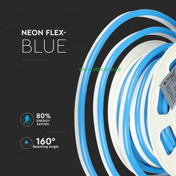 Neon flex albastru ip65