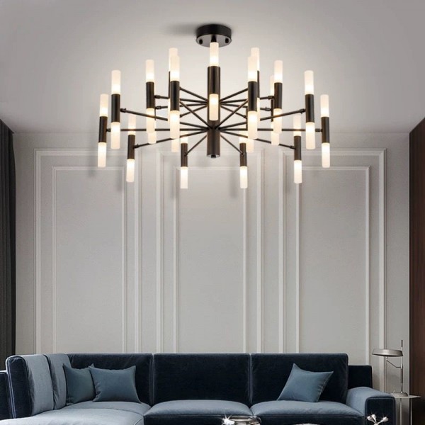 Lustra negra 40 becuri G9