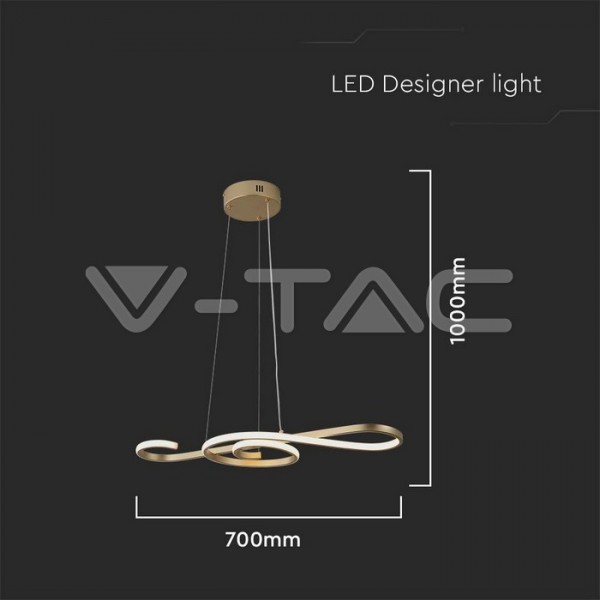 Lustra led cheia Sol 18W