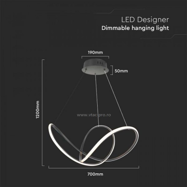 Lustra led designer dimabila 49W
