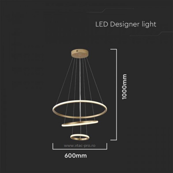 Lustra led aurie 32W