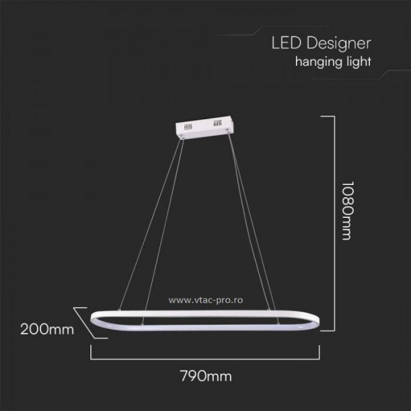 Lampa led 24W suspendata