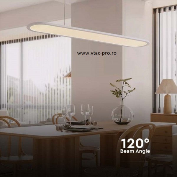 Lampa suspendata led 24W alba