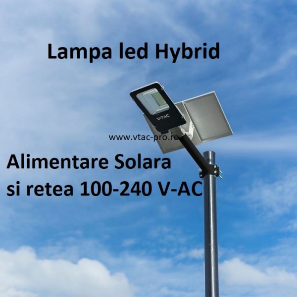 Lampa stradala led cu alimentare dubla