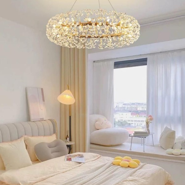 Candelabru Cristal Gold 500mm