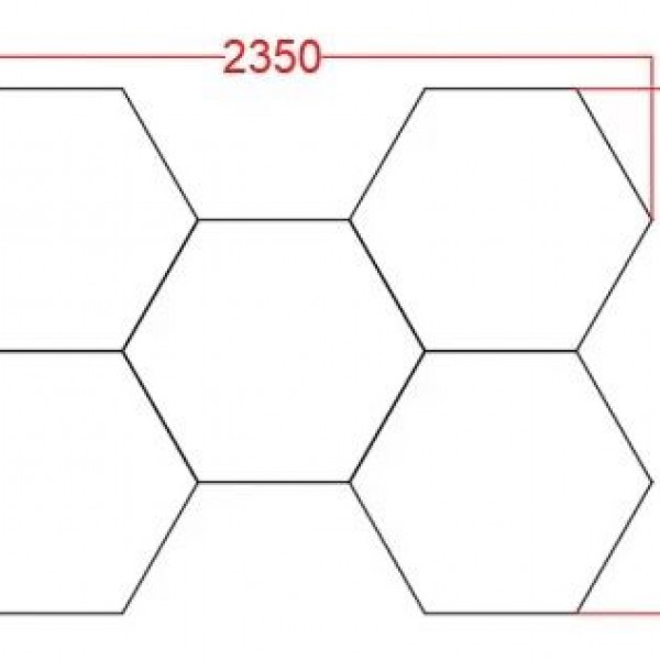 Sistem iluminat Honeycomb 5 hexagoane