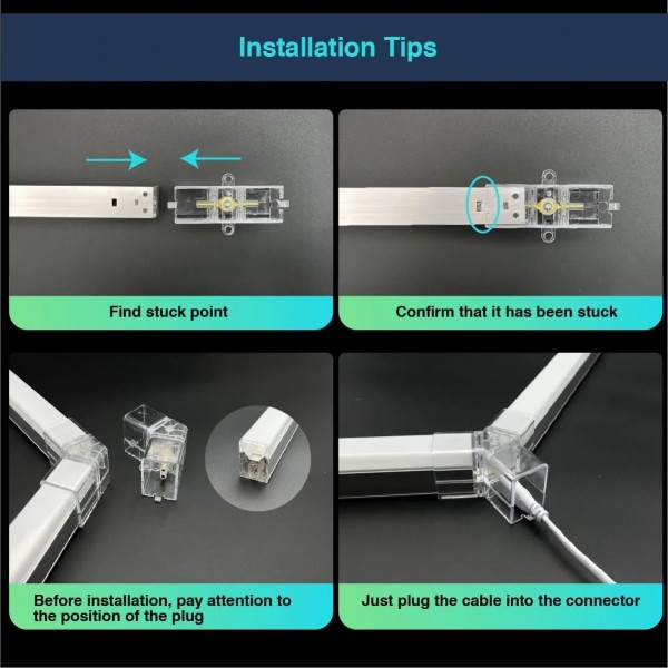 Tavan led honeycomb 14 hexagoane