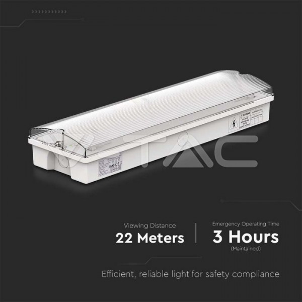 Lampa EXIT 3W IP65 cu acumulator 