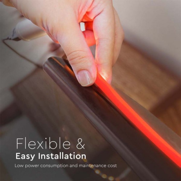 Banda led COB IP67 lumina rosie