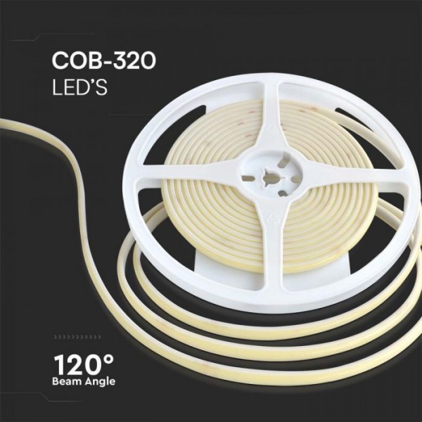 Banda led COB IP67 lumina albastra