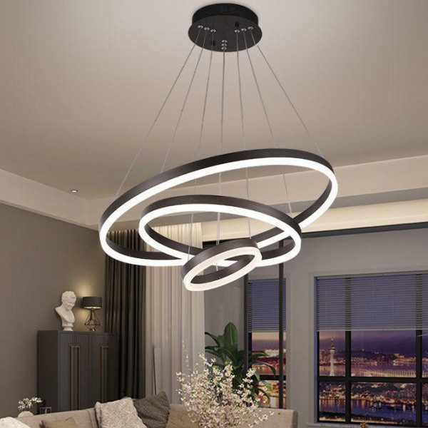 Lustra dimabila 3 cercuri led 68w