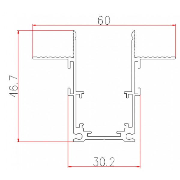 Sina magnetica incastrata neagra 2 metrii