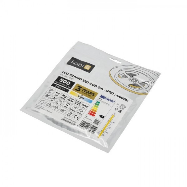 Banda 320 led COB 4000K Tramo Kobi premium