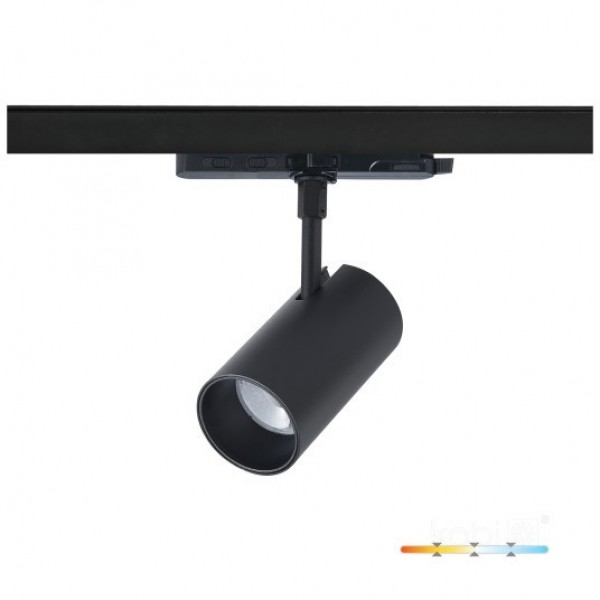 Proiector led 35W CCT, CRI 90 negru pe sina
