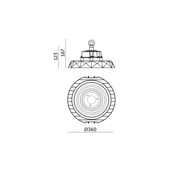 Lampa industriala profesionala led 200W