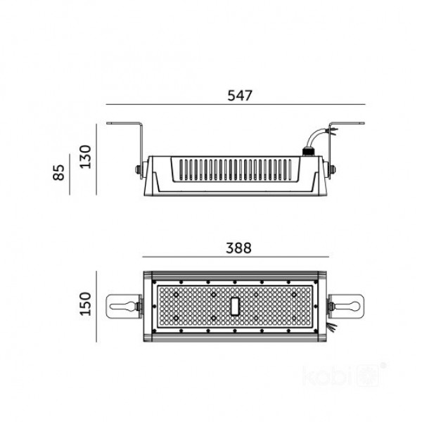 Lampa industriala liniara led 120W dimabila
