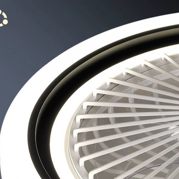 Lustra led 36W CCT cu ventilator