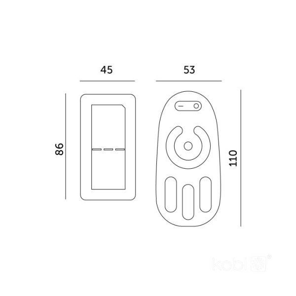 Controler banda led monocrom