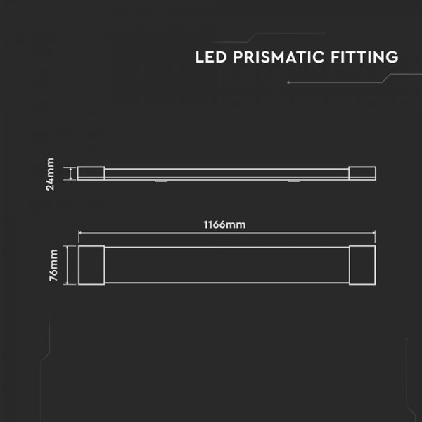Lampa led prismatic 40W lumina calda