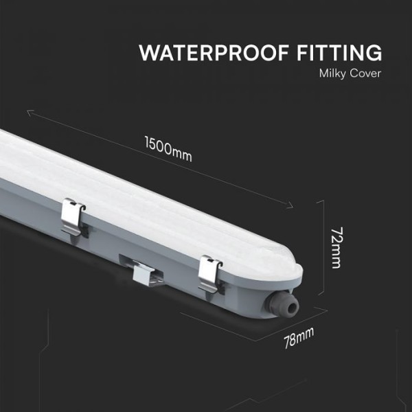 Lampi led 48W IP65 cu senzor microwave