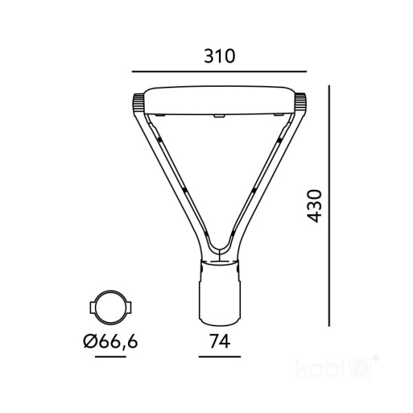 Lampa led pentru Parc 30-40-60W