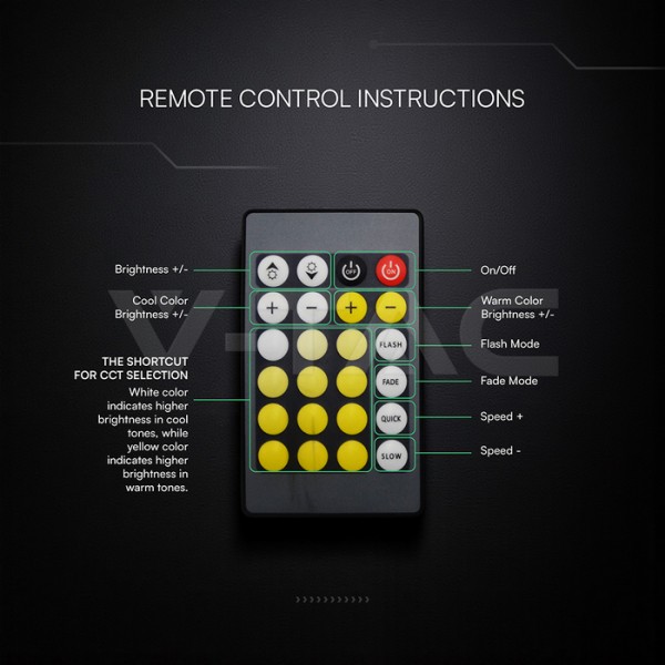 Controler banda led CCT