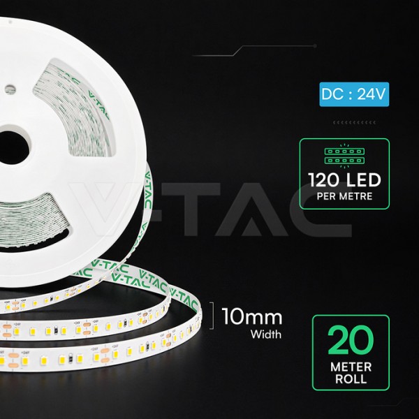 Banda led 20 metrii 8W lumina neutra