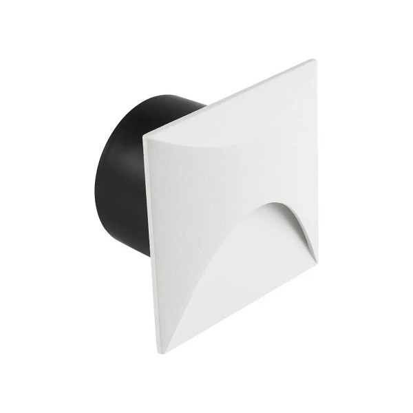 Spot treaptă LED încastrat pătrat alb