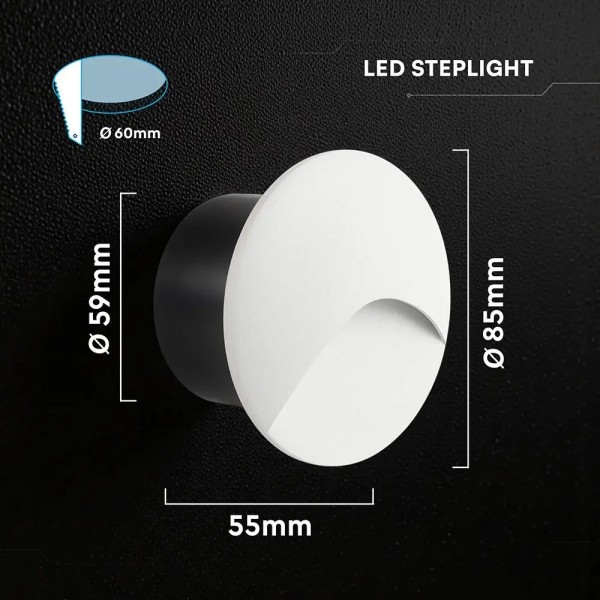 Spot incastrat pentru scara led 3W