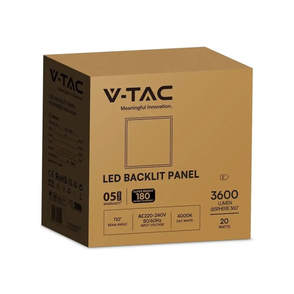 Panou led 20W incastrat