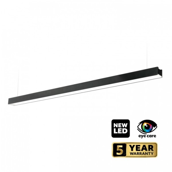 Lampa liniara neagra led CCT 40W