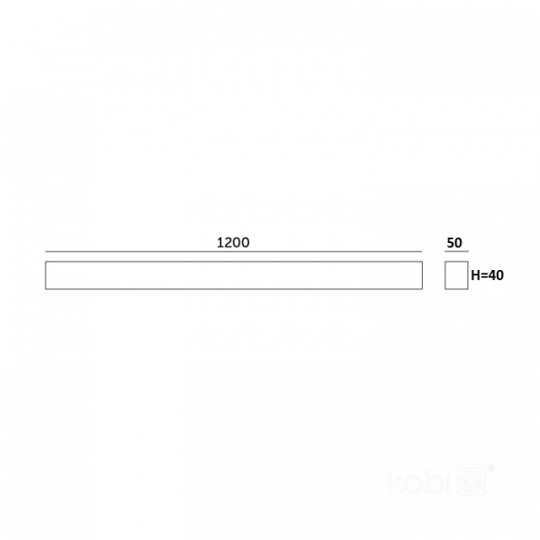 Lampa liniara alba led 40W CCT