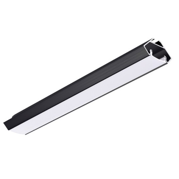 Profil negru 90 grade dispersor alb