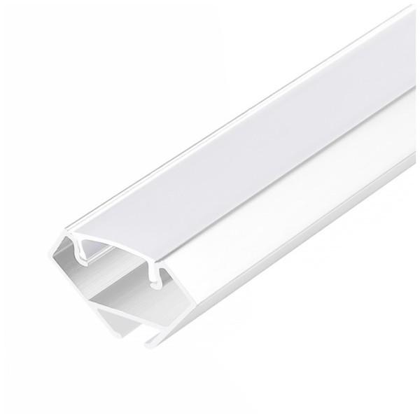 Profil aluminiu alb 90 grade
