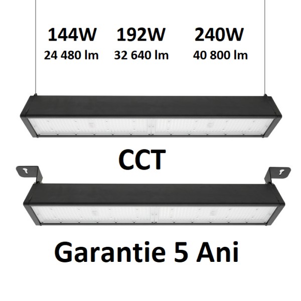 Lampa industriala liniara led 144-240W CCT