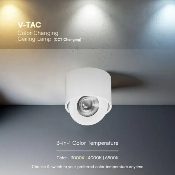 Spot aplicat orientabil led 12W CCT