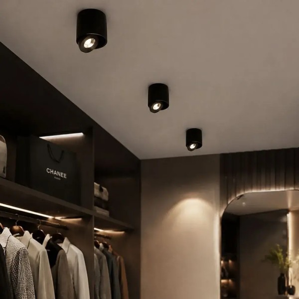 Spot negru aplict 18W led CCT