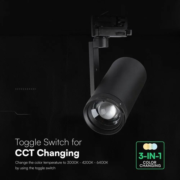 Proiectoare pe sina 30W led CCT
