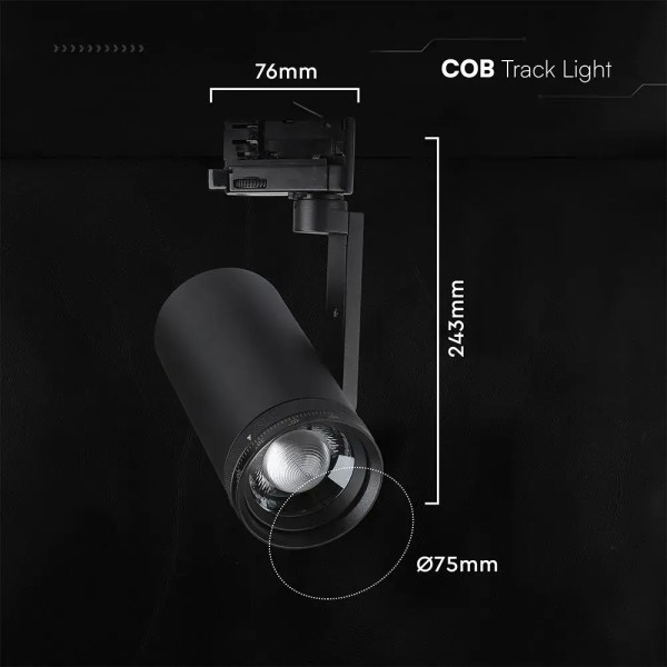 Proiectoare pe sina 30W led CCT