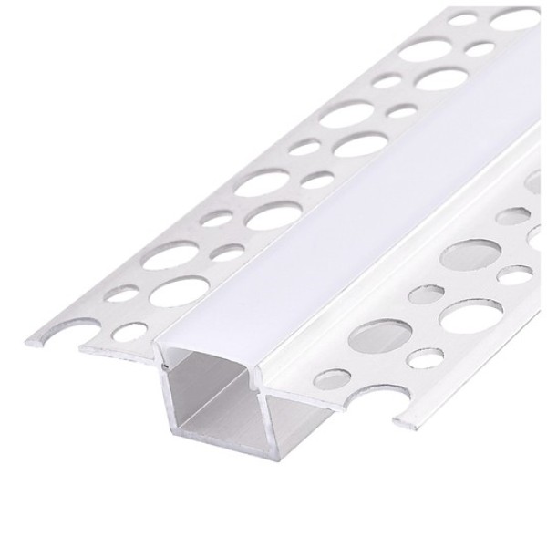 Profil alb incastrat pentru banda led