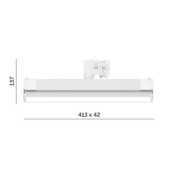 Spot liniar led 36W pe sina